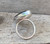 Super Flashy Golden Blue Green Flashy  Evil Eye Labradorite Ring Size 8.5-9