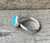 Solitaire Blue 10mm Round Chalcedony Sterling Silver Ring