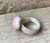 Large Elegant Pink Mabe South Sea AAA Pearl in Sterling Silver with Sterling Silver Decorative Ring Band