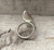 Edgy Dagger Dahlia Copper Turquoise Sterling Silver Ring