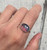 Horizontal Oval Faceted Aurora Opal Doublet Sterling Silver Ring
