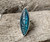 Blue Labradorite Evil Eye Sterling Silver Ring Size 8-8.5