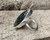 Blue Labradorite Evil Eye Sterling Silver Ring Size 8-8.5