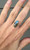 Elongated Oval Flashy Blue Labradorite Sterling Silver Ring of Protection