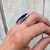 Elegant Marquise Regal Blue Lapis Lazuli Sterling Silver Ring