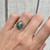 Teardrop Blue Amazonite and Copper Infused Sterling Silver Ring