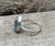 Teardrop Blue Amazonite and Copper Infused Sterling Silver Ring