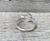 Oval Horizontal Pink Cat's Eye Sterling Silver Solitaire Ring