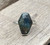 Edgy Shield Shaped Faceted Labradorite Sterling Silver Ring