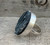 Edgy Rough Cut Large Oval Black Tourmaline Sterling Silver Statement Ring 