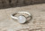 8mm Elegant Luminescent White Moonstone Solitaire Gemstone Sterling Silver Ring