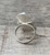 Sparkling Faceted Amethyst Tri Gemstone Sterling Silver Ring 