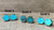 Hexagon Turquoise Gold Plated or Silver Plated Stud Earrings