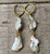 Elegant White Freshwater Pearls Statement Dangle Gold Earrings