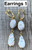 Elegant White Freshwater Pearls Statement Dangle Gold Earrings