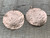 Large Round Circle Hammered Texture Rose Gold Brass Statement Earrings 