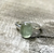Minimalist Apple Green Brazil Oval Prehnite Elegant Solitaire Sterling Silver Ring