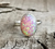 Oval Simulated Blue Opal Elegant Birthstone Ring in Sterling Silver 