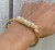 Moonstone or Combo Gemstone Gold Plated Cuff Bracelet