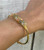 Moonstone or Combo Gemstone Gold Plated Cuff Bracelet