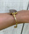 African Jasper Matte Gemstone Gold Plated Cuff 