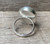 Black Gray White Crazy Lace Agate Sterling Silver Ring