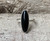 Elegant Black Oval Onyx Sterling Silver Ring 