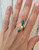 Marquise Spiny Oyster Copper Turquoise Sterling Silver Ring