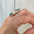 Marquise Spiny Oyster Copper Turquoise Sterling Silver Ring