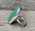 Long Oval Green Aventurine Sterling Silver Statement Ring