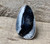 White Black Free Form Dendrite Opal Agate Sterling Silver Statement Ring