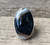 Large Oval Botswana Agate Striped Sterling Silver Statement Ring