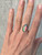 Elegant Faceted Marquise Multi Colored Aurora Opal Doublet Sterling Silver Ring 