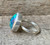 Large Round Faceted Multi Colored Aurora Opal Doublet Sterling Silver Ring