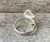 Dainty Oval White Aurora Opal Quartz Doublet Sterling Silver Ring