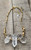 Raw Crystal Double Terminated Point Quartz Gold Beaded Necklace 