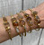 Raw Citrine Gold Plated Cuff Bracelet