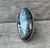 One of a Kind Large Oval Marcasite Silver and Black Statement Ring 