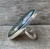 One of a Kind Large Oval Marcasite Silver and Black Statement Ring 