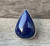 Large Teardrop Navy Blue Lapis Lazuli Sterling Silver Ring Size 