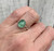 Dainty Green Strawberry Quartz Sterling Silver Ring