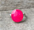 Geometric Faceted Free Form Hot Pink Chalcedony Sterling Silver Ring