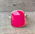 Faceted Hot Pink Chalcedony Statement Sterling Silver Ring Size 8.5-9