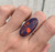 Large Oval Blue and Orange Turquoise Sterling Silver Ring