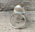 Made to Order Large Oval Multi Colored Agate Sterling Silver Ring