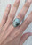 Oval Light Blue Kiwi Jasper Sterling Silver Ring