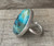 Large Oval MultiColored Blue Green Black Jasper Sterling Silver Ring