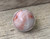 20mm Large Round Multi Colored Red Pink White Amazonite Sterling Silver Ring