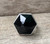 Edgy Rocker Black Onyx Hexagon Faceted Sterling Silver Ring