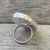 Large Oval Flashy Blue Labradorite Sterling Silver Ring Size 5.5